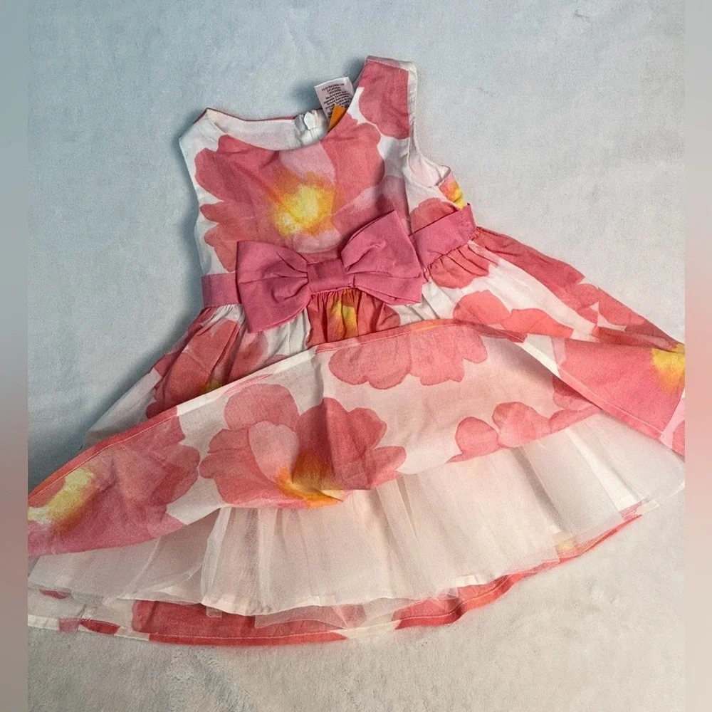 Gymboree NWT Pink Floral Dress & Bloomers 6-12M Easter Wedding Party